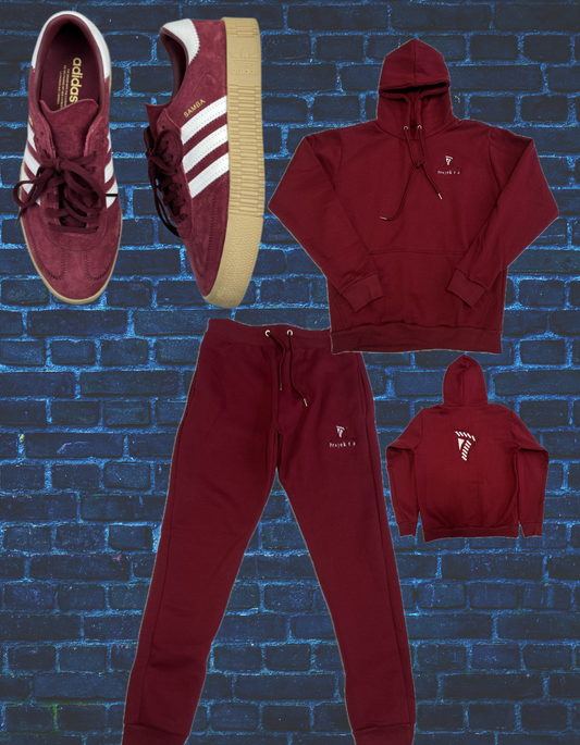 Maroon Jogger Set